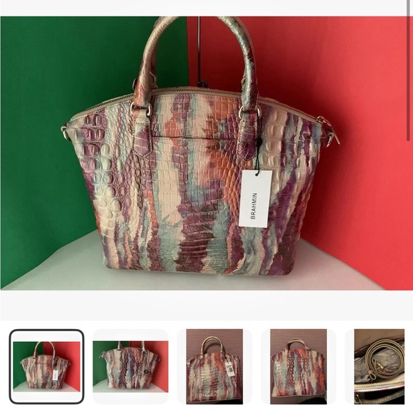 NEW! Brahmin Duxbury Satchel Destiny Melbourne LARGE Genuine Leather - Picture 3 of 4